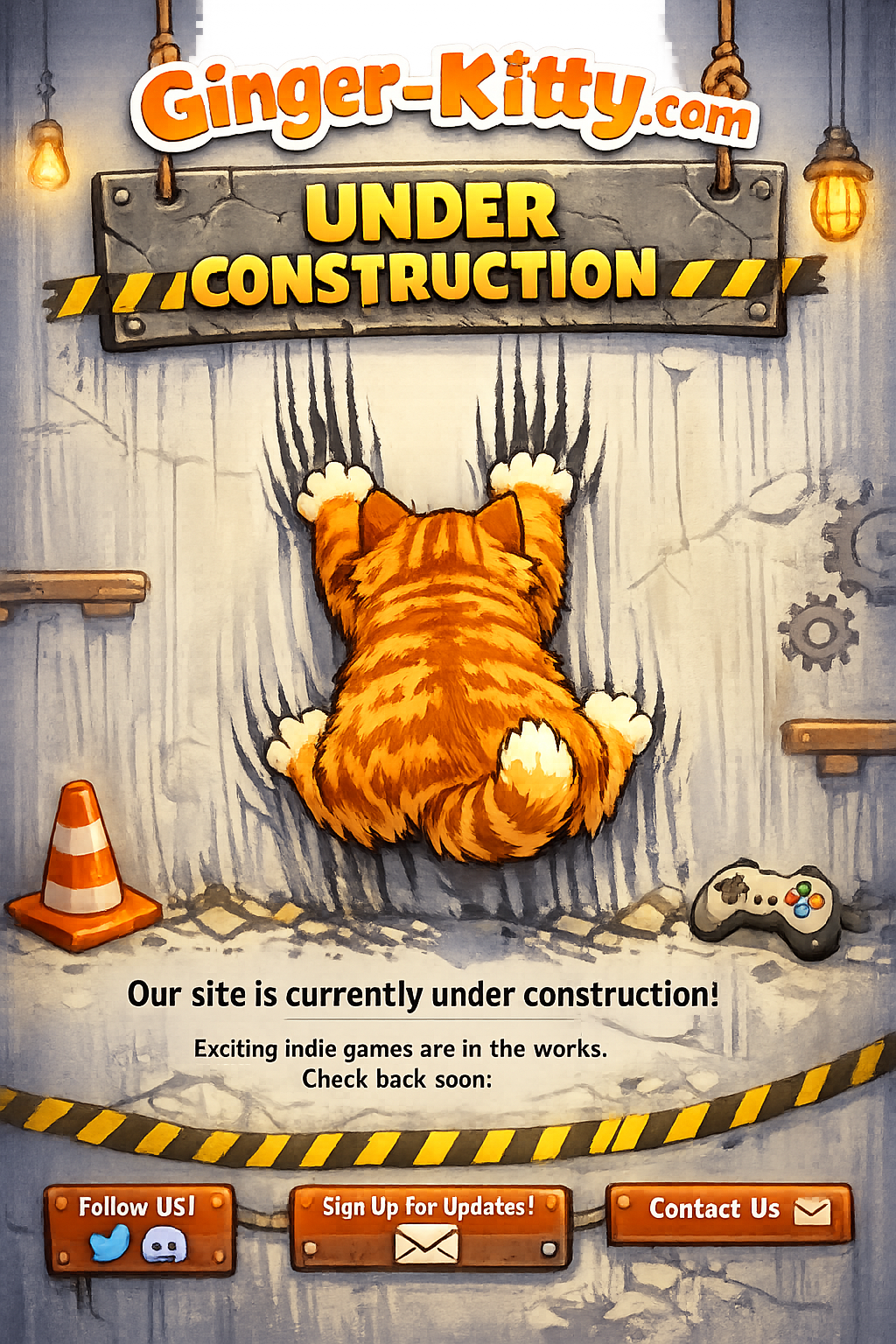 Ginger Kitty under construction